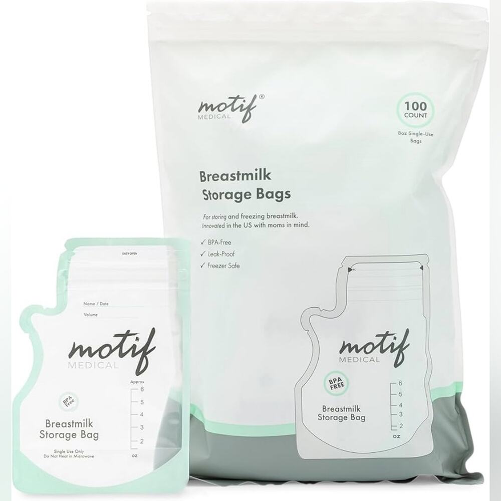 New In Bag Motif Breastmilk Storage Bags - 100 Count Maternity Nursing Mom